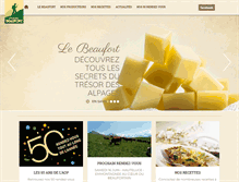 Tablet Screenshot of fromage-beaufort.com